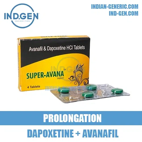 SUPER AVANA avanafil dapoxetine stendra india