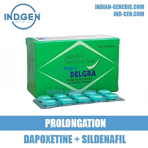 SUPER DELGRA sildenafil dapoxetine viagra india
