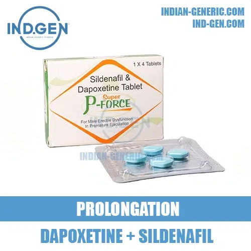 SUPER P-FORCE sildenafil dapoxetine viagra india